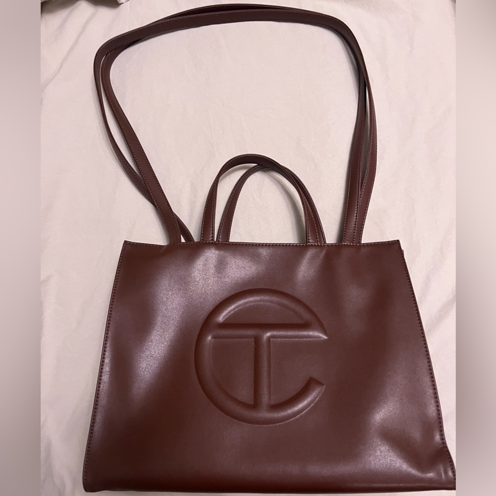 Telfar Medium Shopping Bag- Chocolate